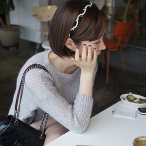 Buy1 Get1 Free Pearl Shiny With Diamond Headband